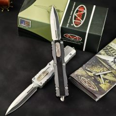 MT 225-10 Dirac III AUTO OTF Knife 2.76" Double Edge D2 Blade, Aviation Aluminum Handles