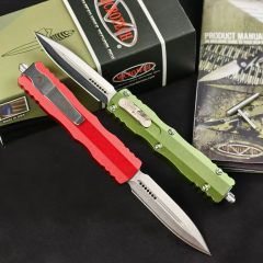 MT 225-10 Dirac III AUTO OTF Knife 2.76" Double Edge D2 Blade, Aviation Aluminum Handles