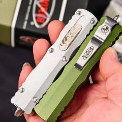 MT 225-10 Dirac III AUTO OTF Knife 2.76" Double Edge D2 Blade, Aviation Aluminum Handles