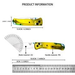 BM 535-1 Bugout AXIS Folding Knife 3.15" D2 Satin Plain Blade, PEI Handles