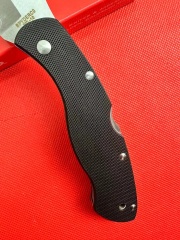 Spy C12 Civilian Folding Knife 4.13" 9Cr18 Serrated Blade, G10 Handles, Lockback - C12GS