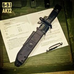 Classical AK12 Fixed Knife 6.5" 440C Blade, ABS Handles