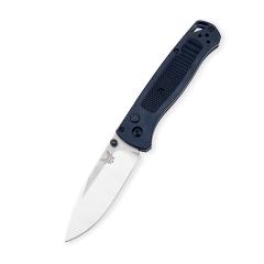 BM 535 Auto Folding Knife 3.19" D2 Plain Blade, Machined Aluminum Handles