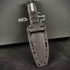 Boker Plus Extension Knife, D2 Stonewashed Variable Length Recurve Blade, TPE Handles, Kydex Sheath