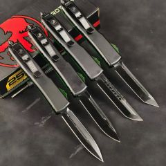 MT Green UTX-70 Ultratech OTF AUTO Knife 3.34" M390 Plain Blade, Acrylic+Aluminum Alloy Handles