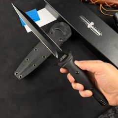 Extrema Ratio Suppressor Dagger 6.89" Black N690 Double Edge Blade, G10 Handles