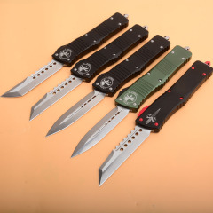 MT Combat Troodon AUTO OTF Knife 3.77" D2 Satin Blade, Aluminum Alloy Handles