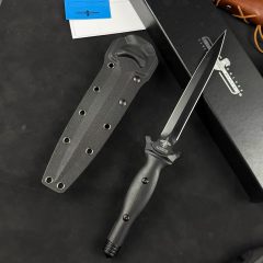 Extrema Ratio Suppressor Dagger 6.89" Black N690 Double Edge Blade, G10 Handles