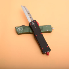 MT Combat Troodon AUTO OTF Knife 3.77" D2 Satin Blade, Aluminum Alloy Handles
