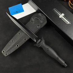 Extrema Ratio Suppressor Dagger 6.89" Black N690 Double Edge Blade, G10 Handles