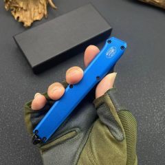 Fat Dragon AUTO OTF Knife 3.46" D2 Satin Blade, Aluminum Alloy Handles