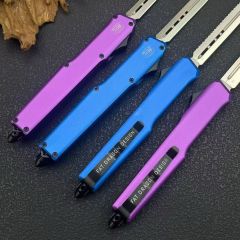Fat Dragon AUTO OTF Knife 3.46" D2 Satin Blade, Aluminum Alloy Handles