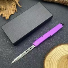 Fat Dragon AUTO OTF Knife 3.46" D2 Satin Blade, Aluminum Alloy Handles