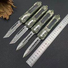 MT A163 Camo Combat Troodon AUTO OTF Knife 3.54" 8Cr14 Blade, Zinc Alloy Handles