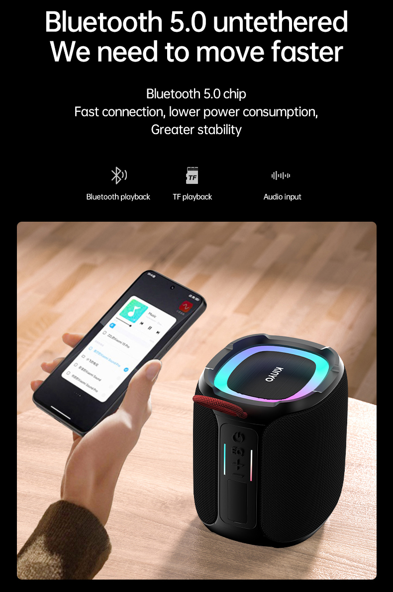 Kinglucky K50 Bluetooth Water Resistant Wireless Speaker