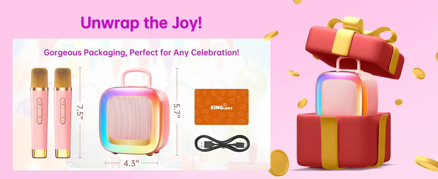 Kinglucky K88 Kids Karaoke Machine