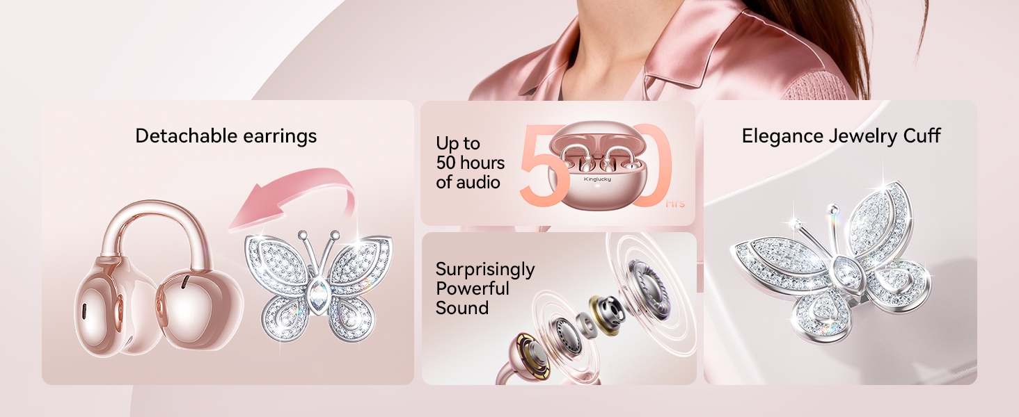 Kinglucky A8 Clip-On Earbuds