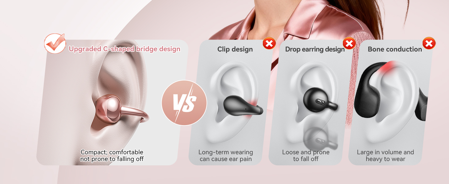 Kinglucky A8 Clip-On Earbuds