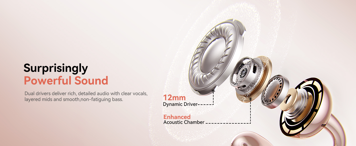Kinglucky A8 Lightweight Open Ear Earbuds