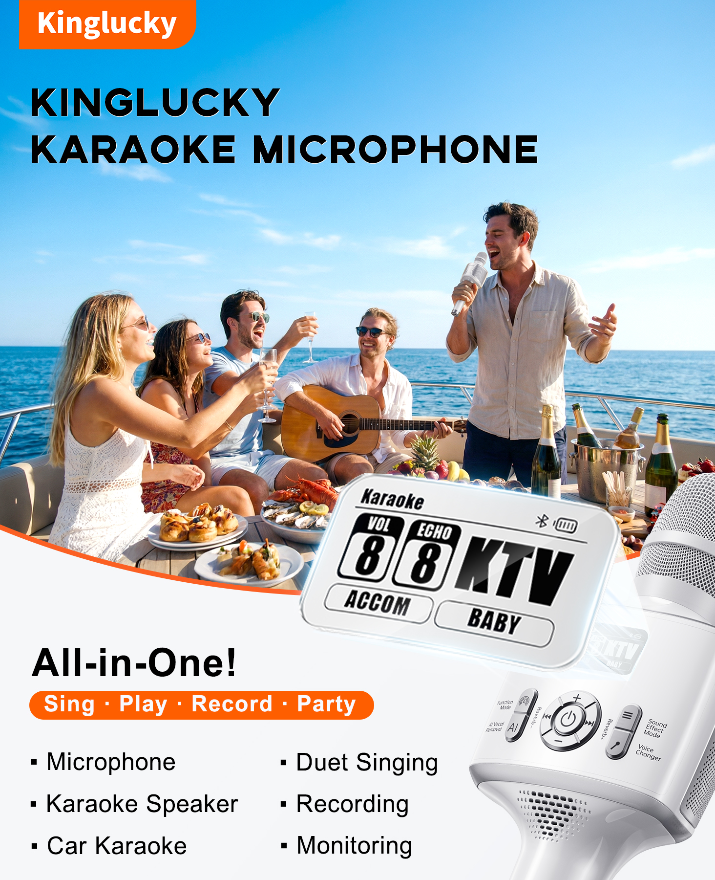 Kinglucky H100 Karaoke Microphone