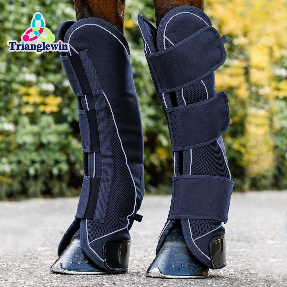 Trianglewin durable horse boots with leg protection straps