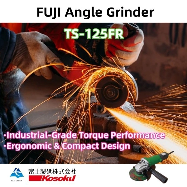 FUJI TS-125FR industrial angle grinder used for metal grinding