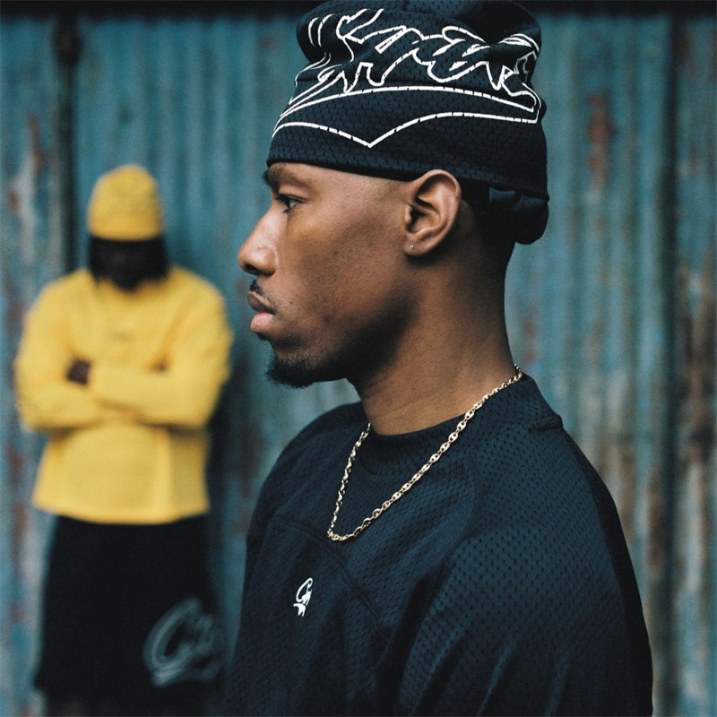 Corteiz Woosh Sport Beanie Black Wearing Effect