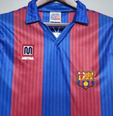91 92 Barcelona home retro soccer jersey