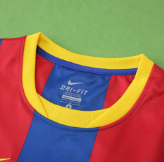 10 11 Barcelona home retro long sleeve jersey