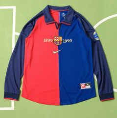 barcelona Centennial commemorative long sleeve soccer jersey