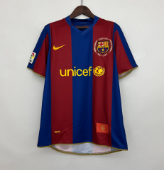 07 08 Barcelona home retro soccer jersey