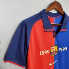 Barcelona Centennial commemorative retro soccer jersey