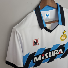 retro 88 89 inter milan away jersey