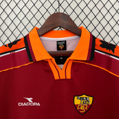 retro 98 99 roma home jersey