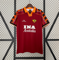 retro 98 99 roma home jersey