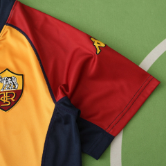 retro 01 02 ROMA Champions League Home jersey
