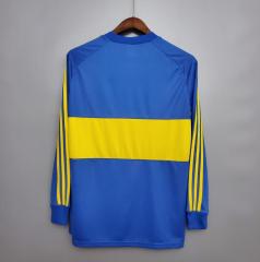 retro 81 82 boca juniors home long sleeve jersey