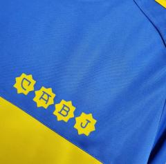 retro 81 82 boca juniors home long sleeve jersey