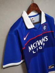 retro 97 99 Rangers FC home jersey