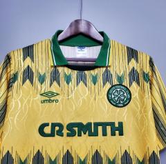 retro 88 91 celtic away jersey