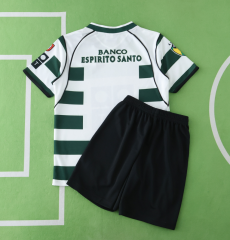 retro 01 03 Sporting cp home kids kit jersey