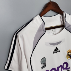 retro 06 07 real madrid home jersey