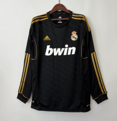 retro 11 12 real madrid away long sleeve jersey