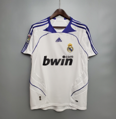 retro 07 08 real madrid home jersey