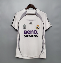 retro 06 07 real madrid home jersey