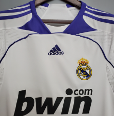 retro 07 08 real madrid home jersey