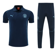 25 26 Manchester City Training Clothing Children's Wear Blue jacketsuit S-2XL