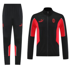 2025 2026 AC Training Soccer Suit black jacketsuit S-2XL