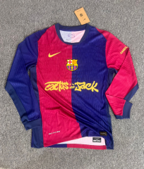 player version 25 26 Barcelona Travis Scott long sleeve jersey