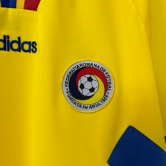 retro 1994 Romania home soccer jersey